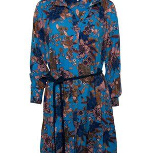NWT Xirena Anastasia Dress Cerulean Medley Floral Blue , Size XS - out of stock